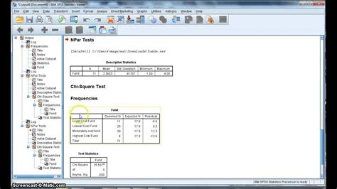SPSS Tutorial: Chi.